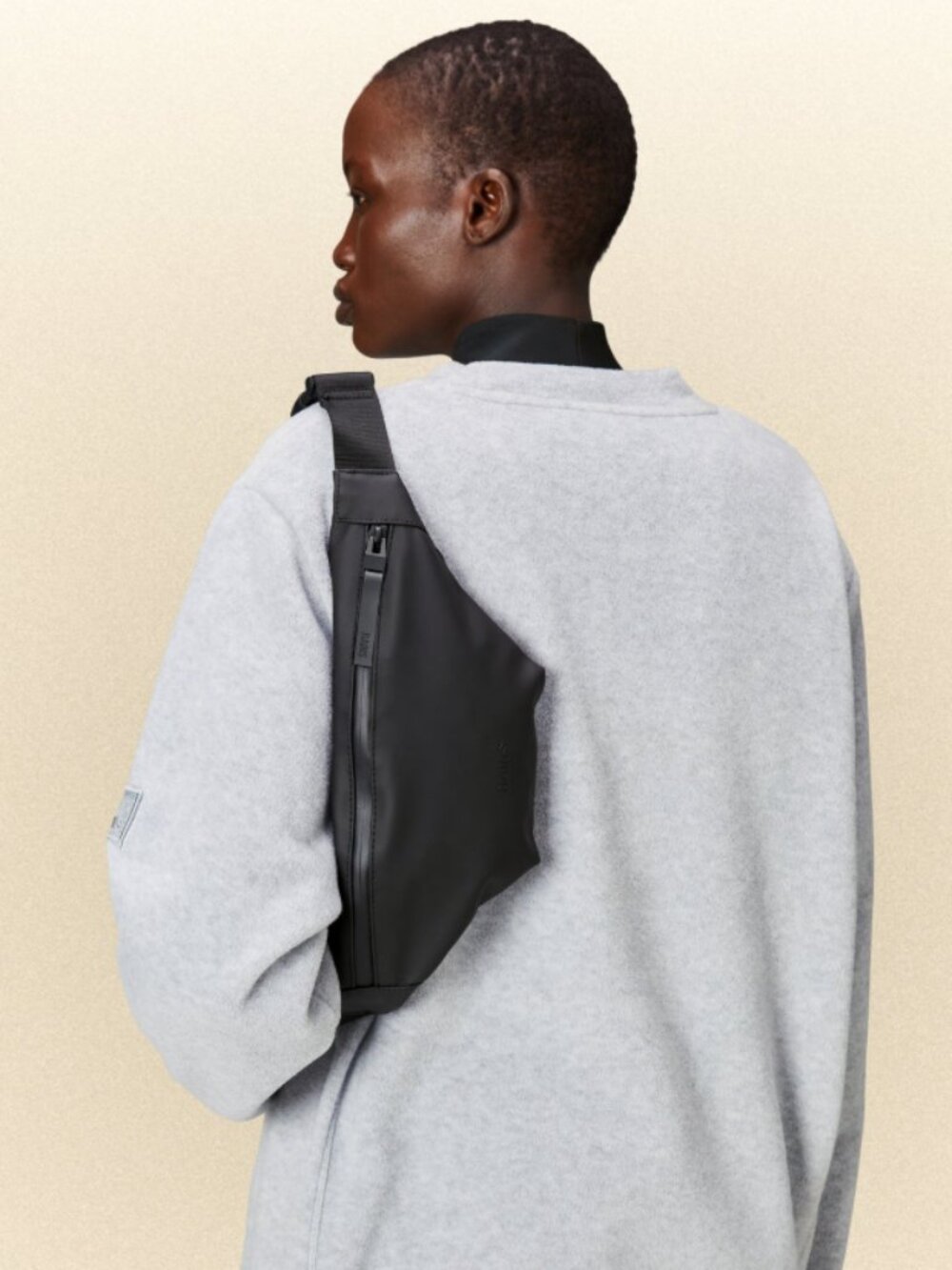 Rains Waterproof Bum Bag Mini in Black